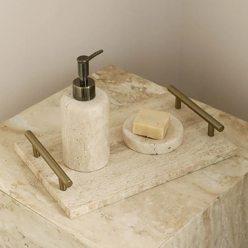 Travertine Pillar Tray