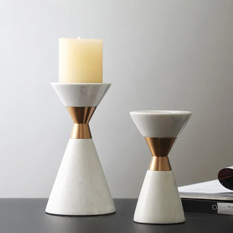 Volakos Marble Candlesticks