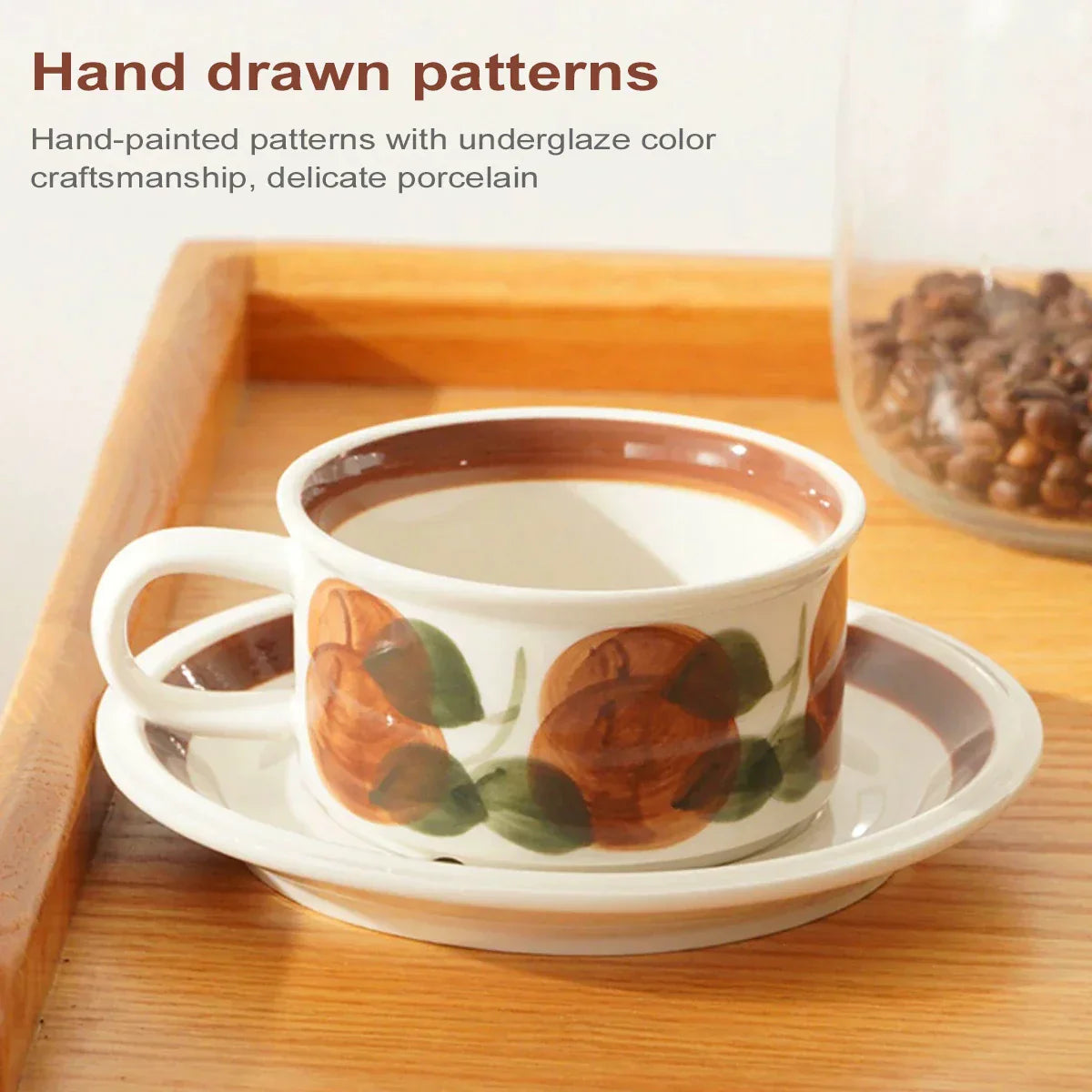 Ceramic Espresso Cup with Saucer