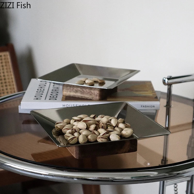 Acacia Pedestal Tray