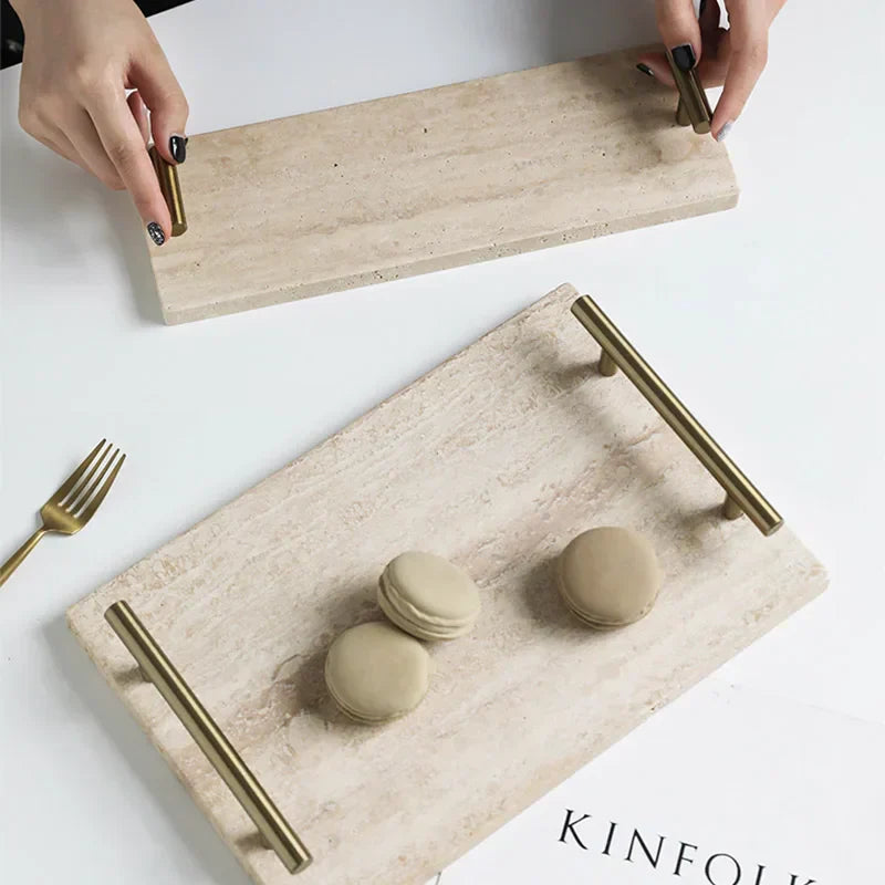 Travertine Pillar Tray