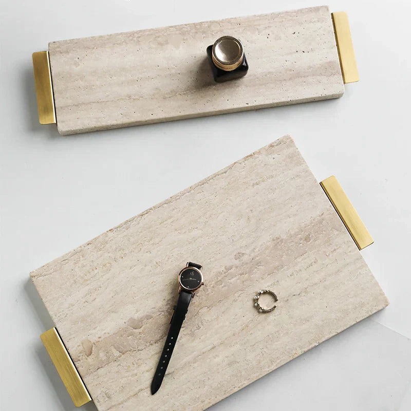 Travertine Pillar Tray
