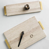 Travertine Pillar Tray