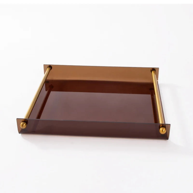 Umber Glass Tray