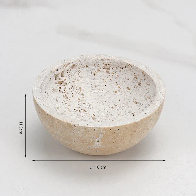Travertine Sphere Incense Burner