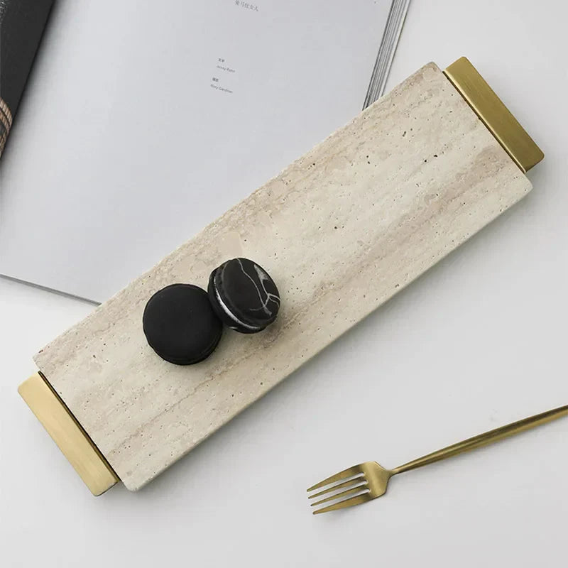 Travertine Pillar Tray
