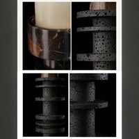 Portoro and Basalt Pedestal