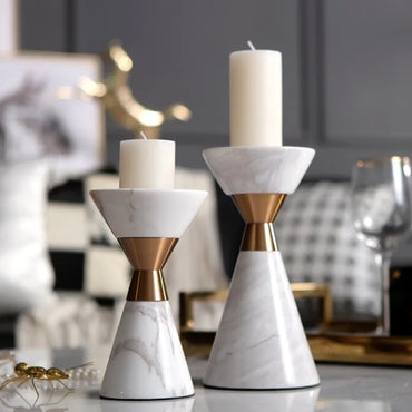 Volakos Marble Candlesticks