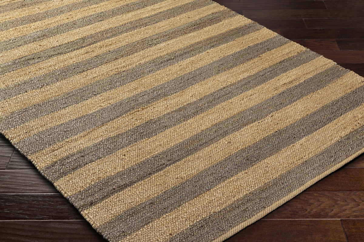 Ilkay Striped Jute Area Rug