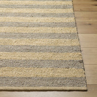 Ilkay Striped Jute Area Rug