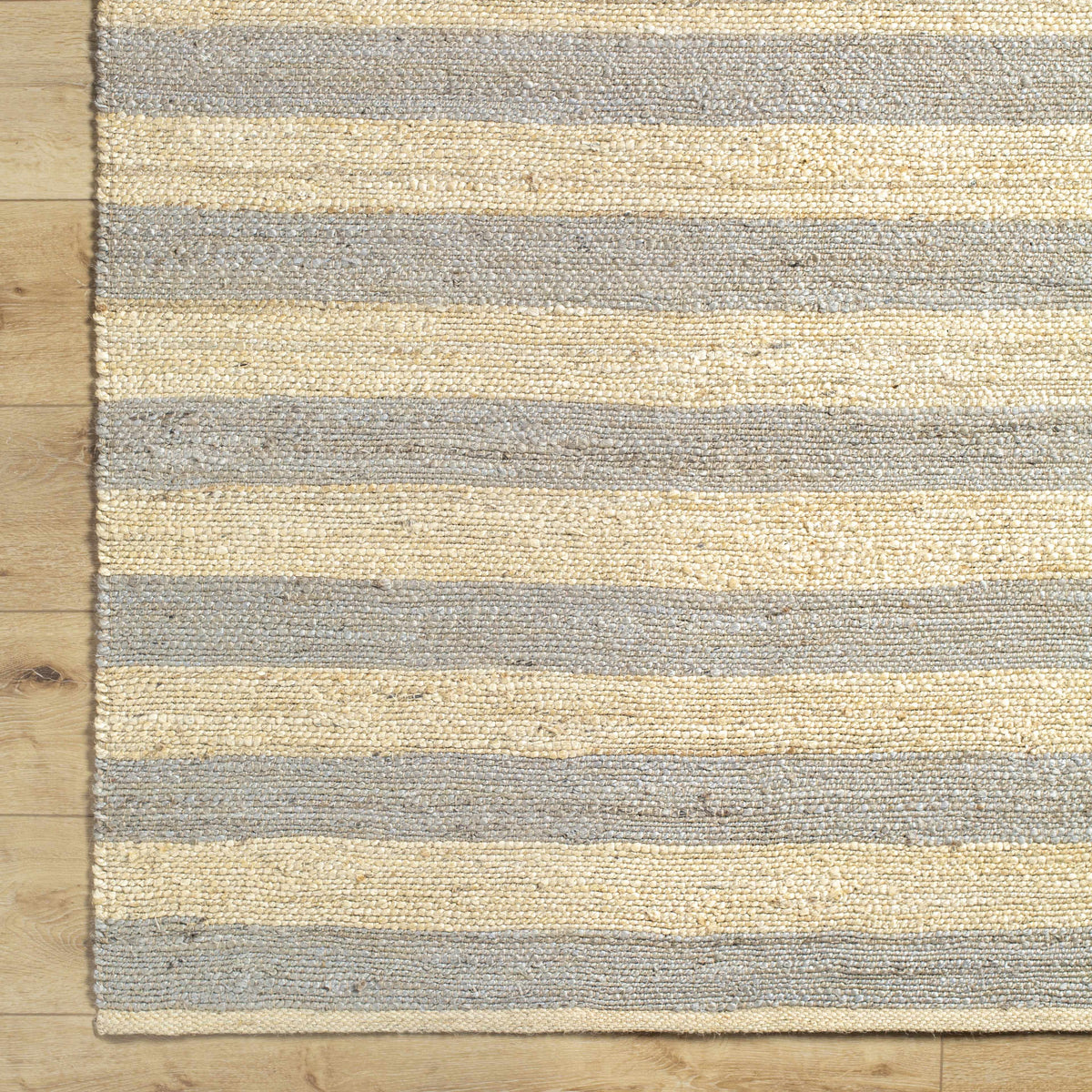 Ilkay Striped Jute Area Rug