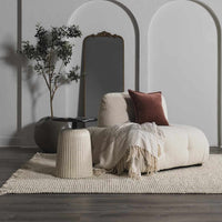 Aloka Bleached Jute Rug