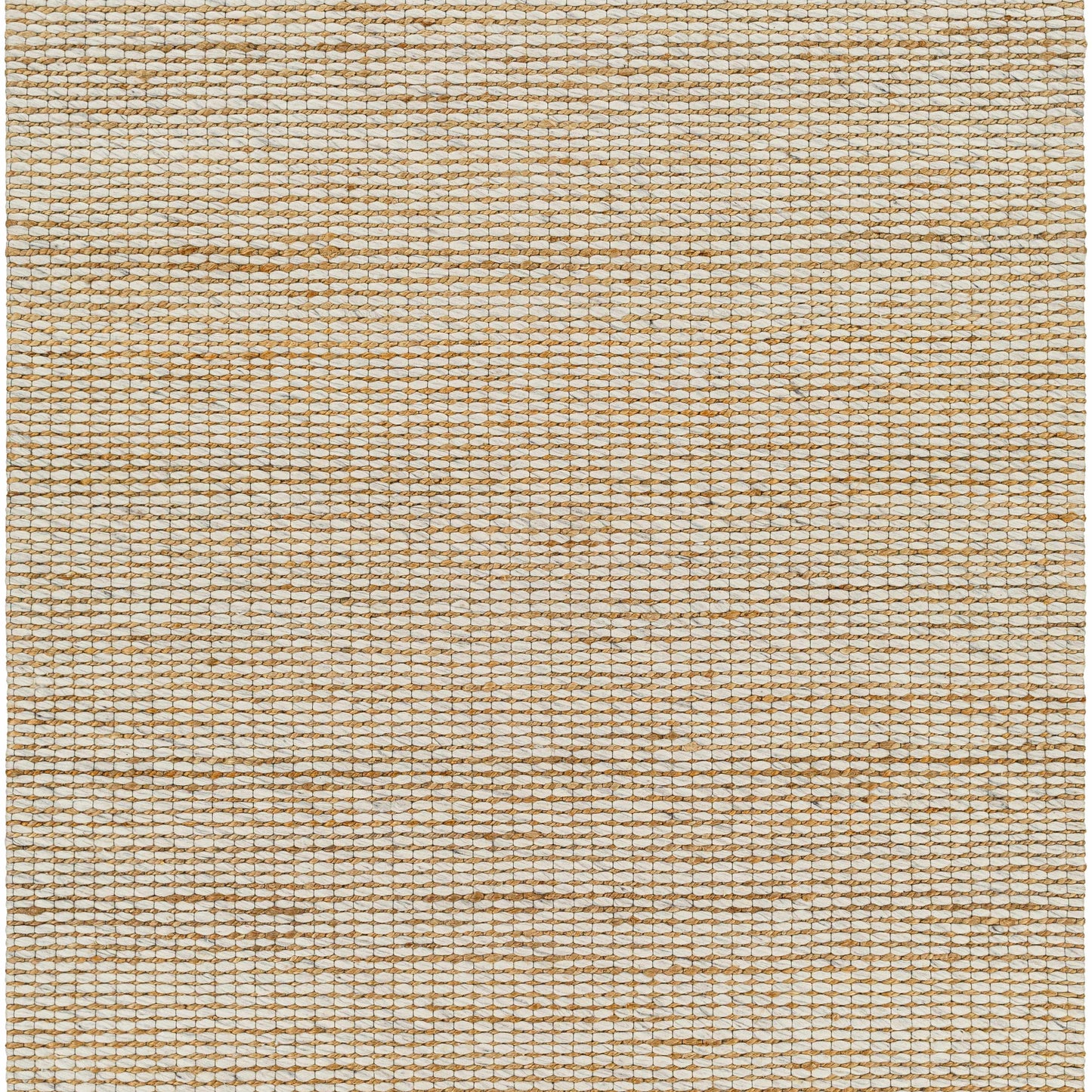 Cream Jute-Wool Blend Rug