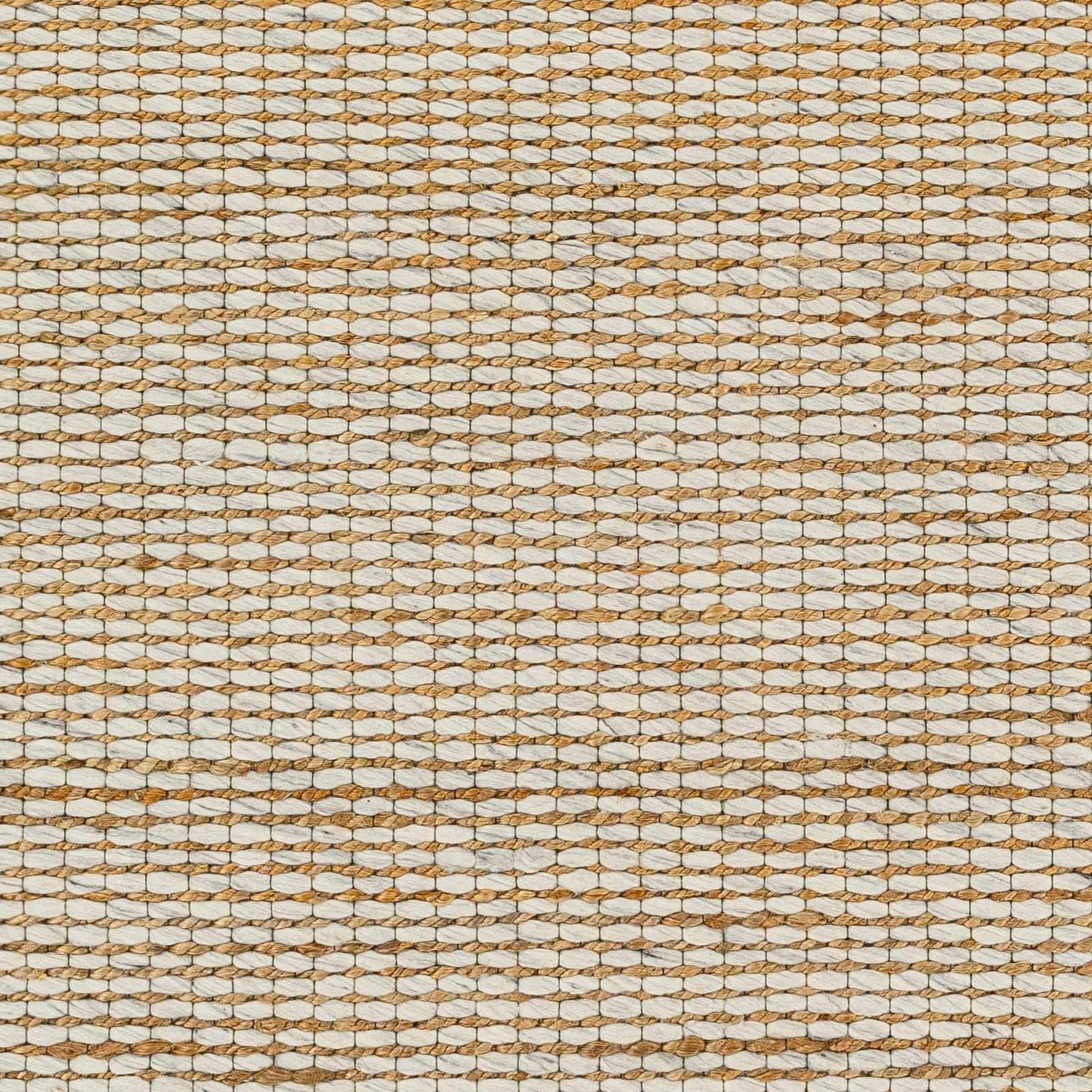 Cream Jute-Wool Blend Rug