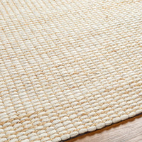 Cream Jute-Wool Blend Rug