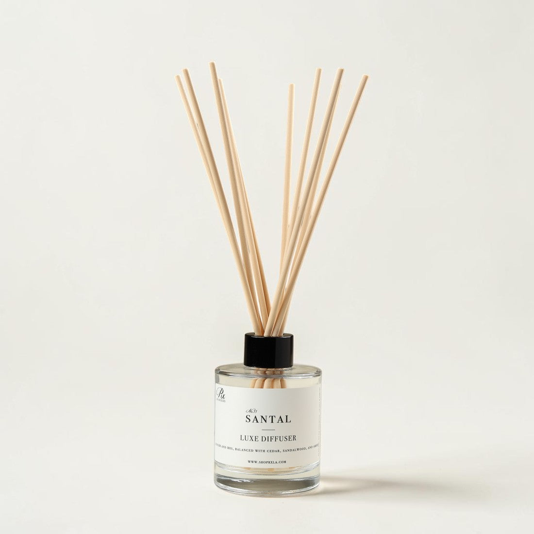 Santal reed diffuser with fiber reeds