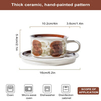 Ceramic Espresso Cup with Saucer