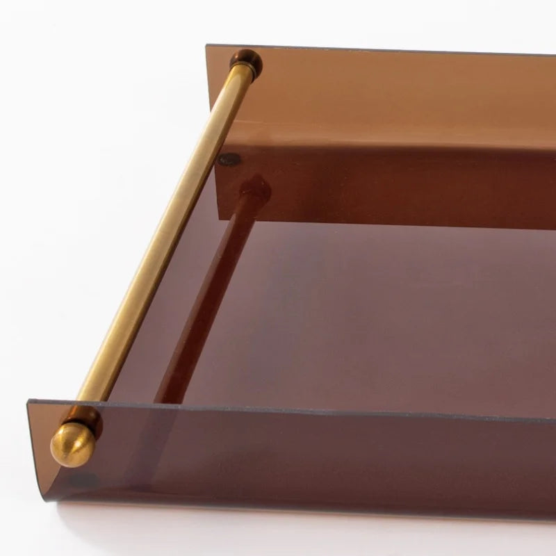 Umber Glass Tray