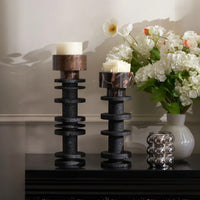 Portoro and Basalt Pedestal