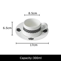 Midnight Bloom Cup & Saucer Set