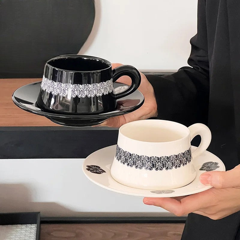 Midnight Bloom Cup & Saucer Set