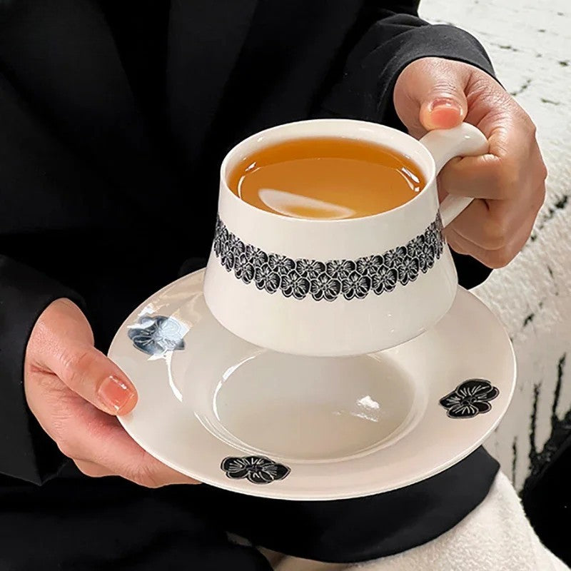 Midnight Bloom Cup & Saucer Set