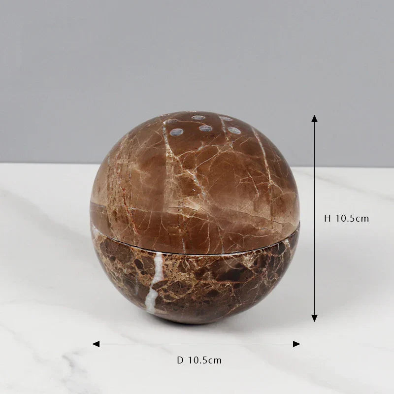 Travertine Sphere Incense Burner