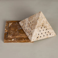Travertine Incense Burner & Match Holder