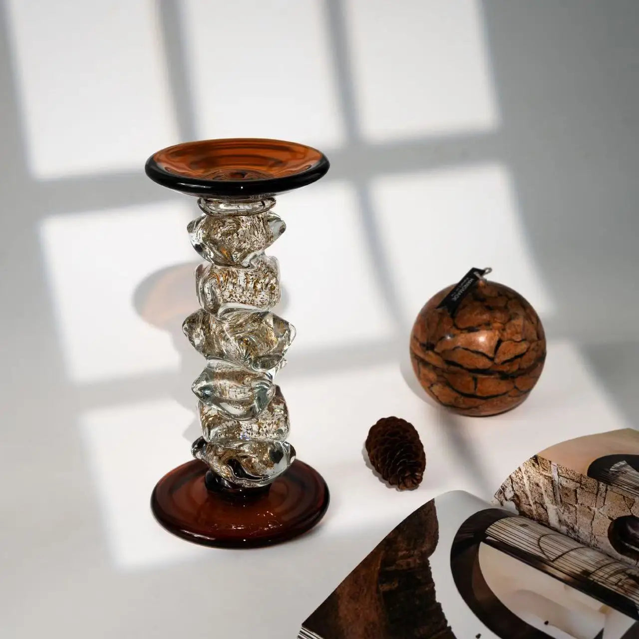 Crystalline Pillar Candelabrum