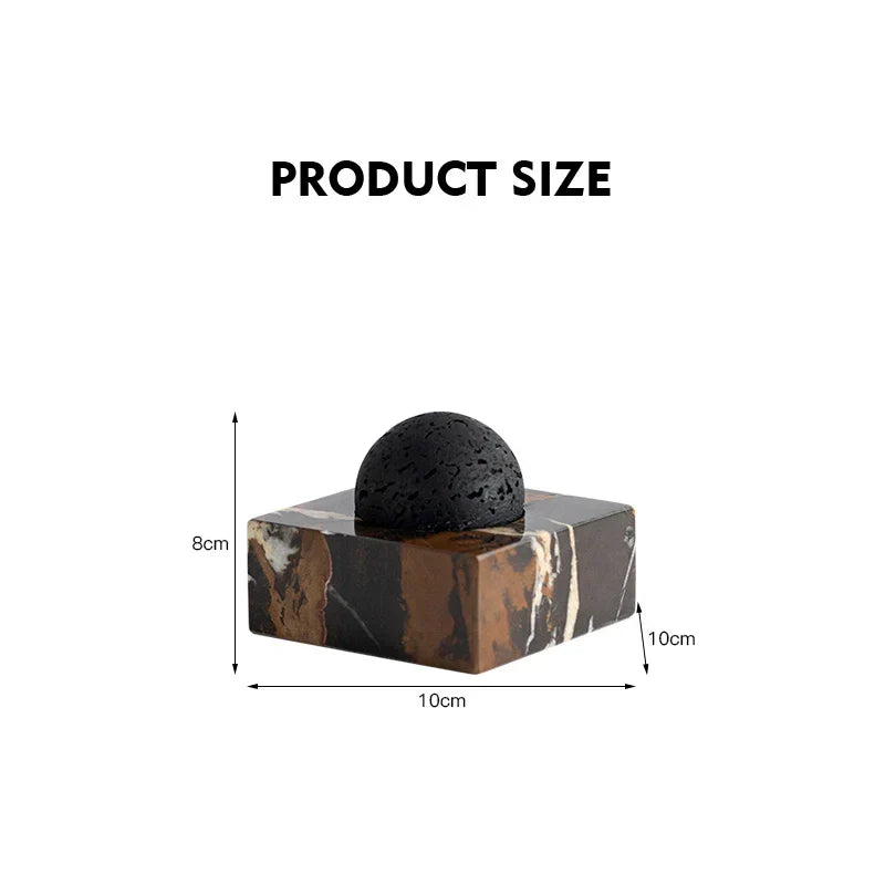 Lava Rock Stone Diffuser, Marble Base