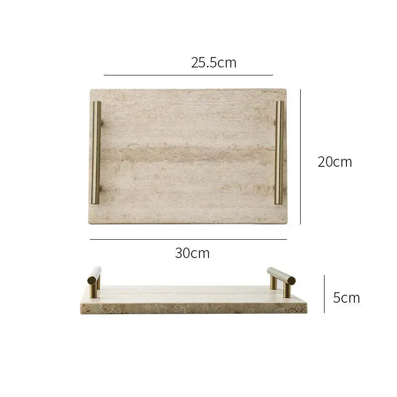 Travertine Pillar Tray