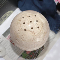 Travertine Sphere Incense Burner