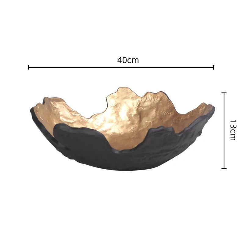Golden Resin Bowl