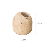 Travertine Incense Burner & Match Holder