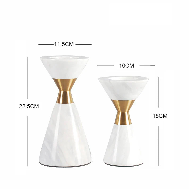 Volakos Marble Candlesticks
