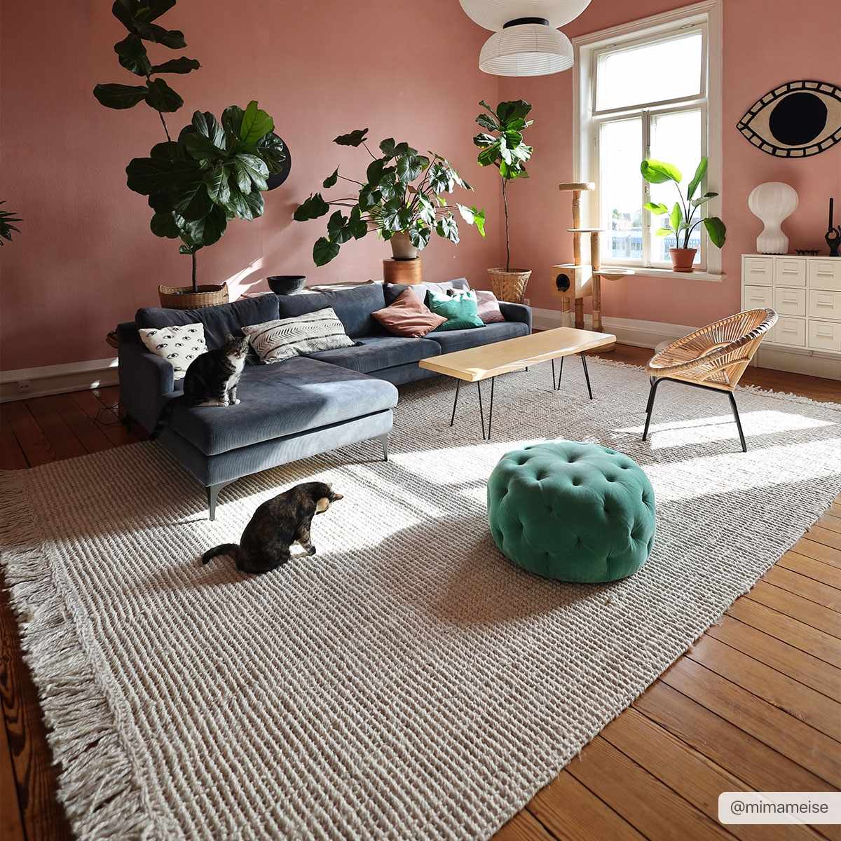 Aloka Bleached Jute Rug