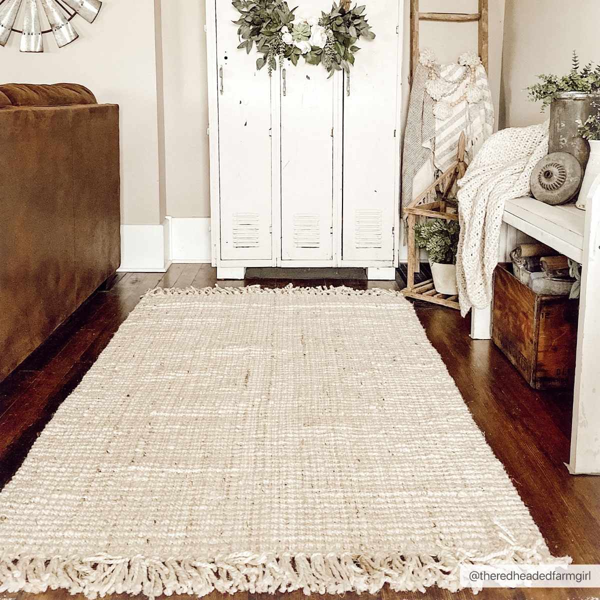 Aloka Bleached Jute Rug