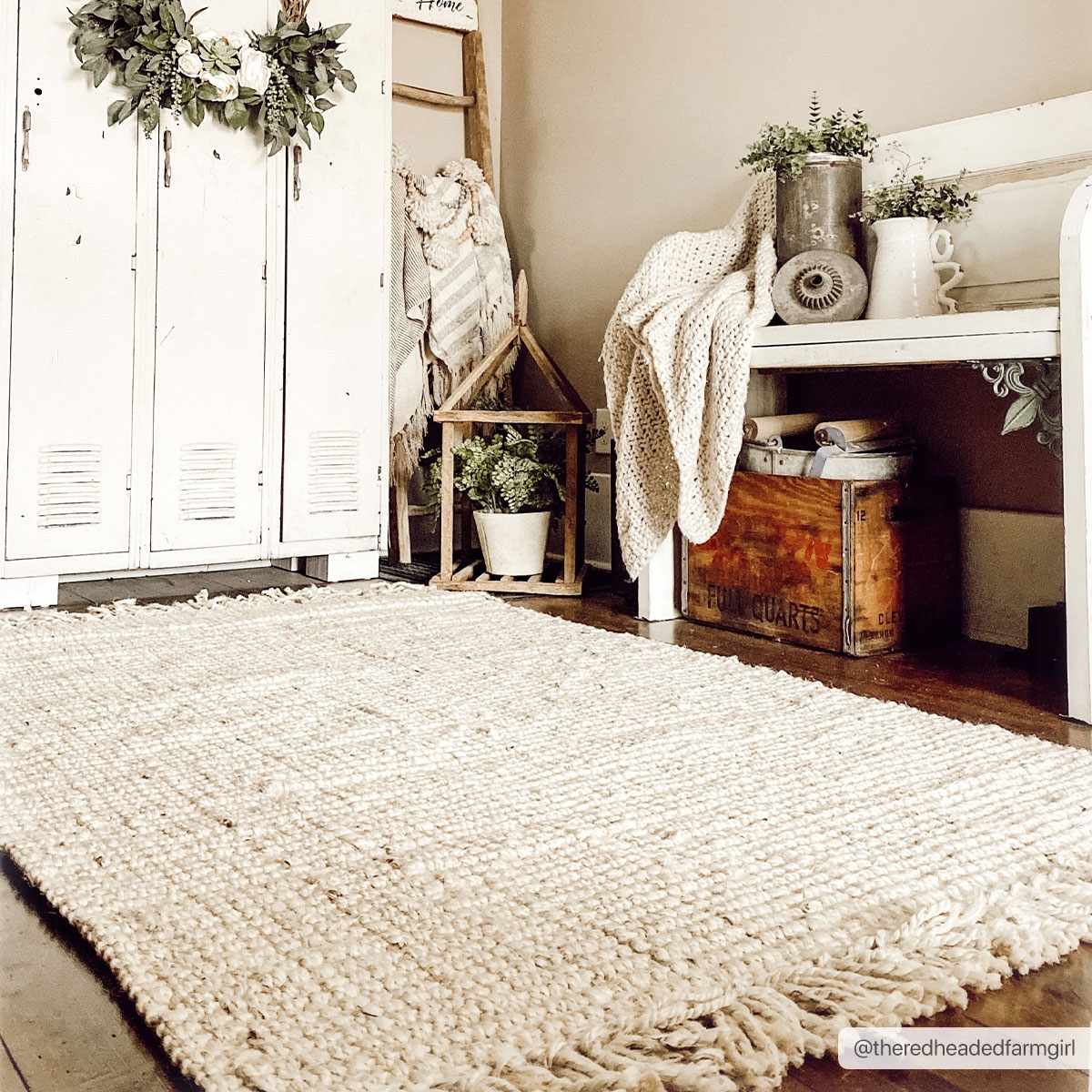 Aloka Bleached Jute Rug