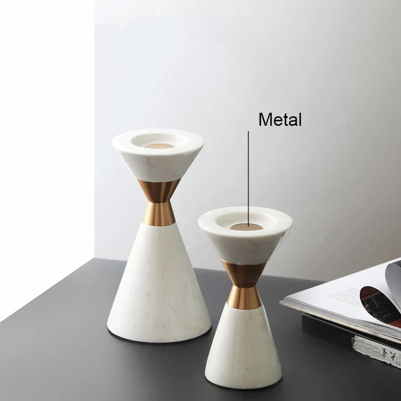 Volakos Marble Candlesticks
