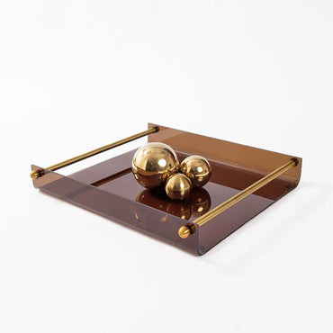 Umber Glass Tray