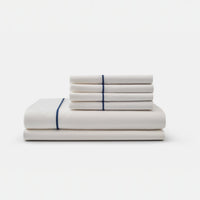 Cotton Piping Bed Sheet Set