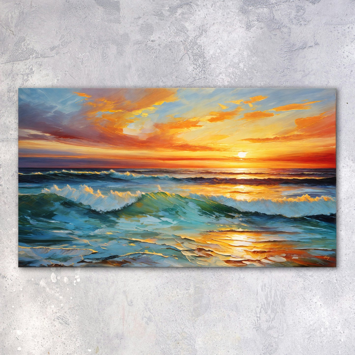 Sunset Surge - Canvas Print