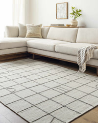 Tieve Grid Wool Rug