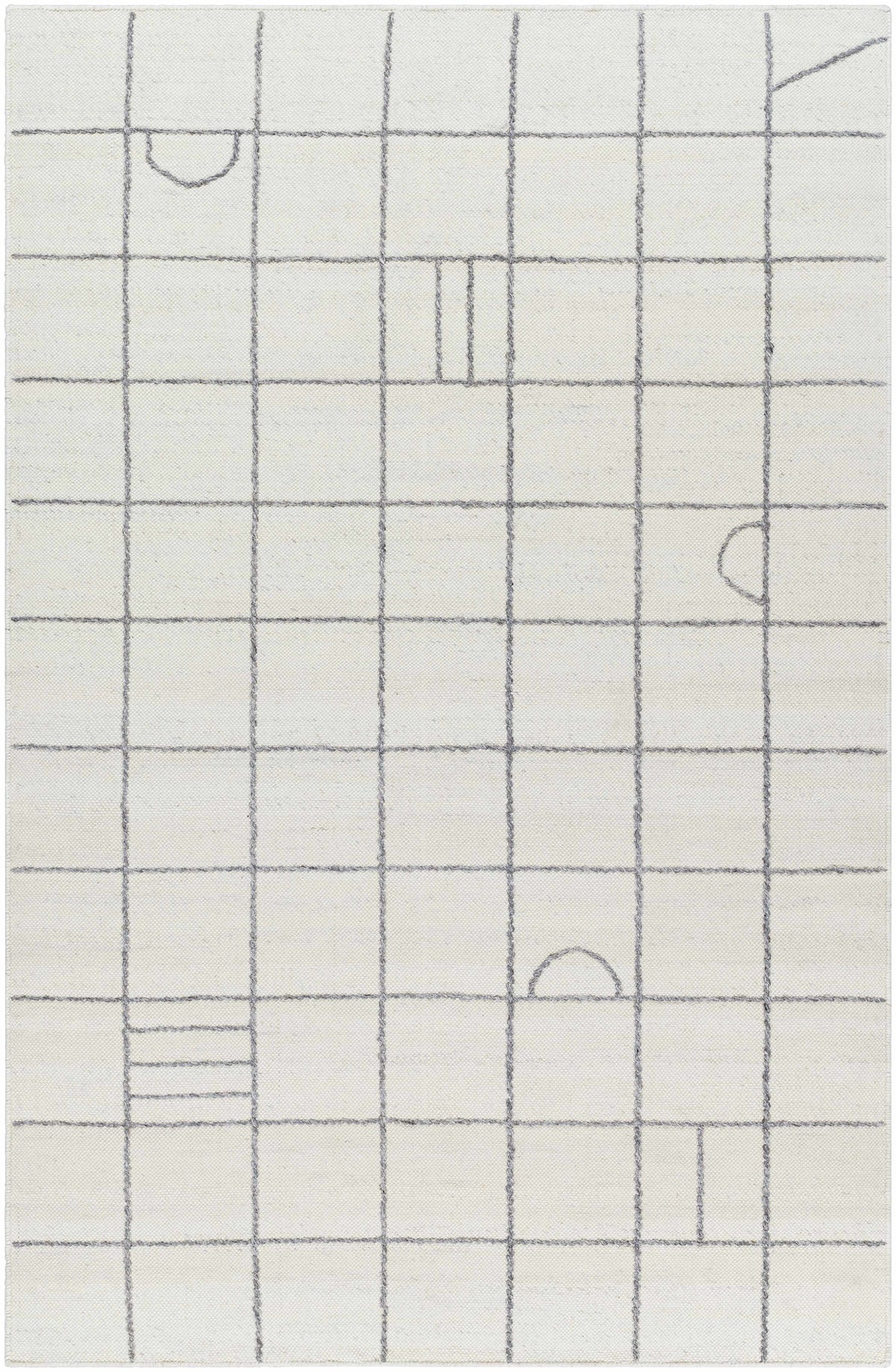 Tieve Grid Wool Rug