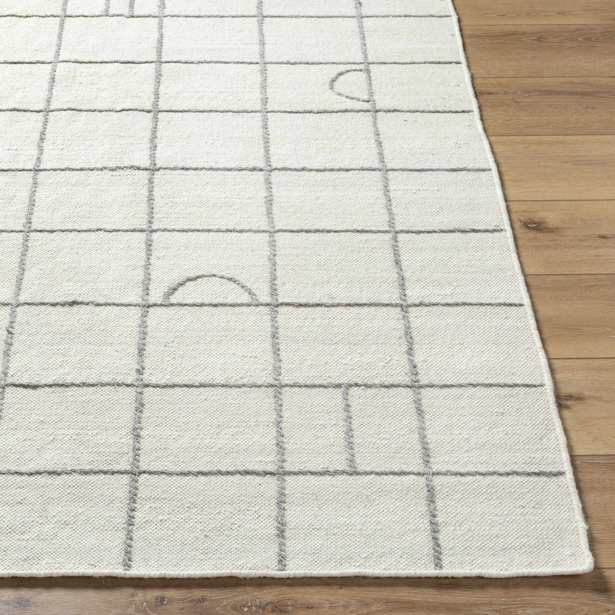 Tieve Grid Wool Rug