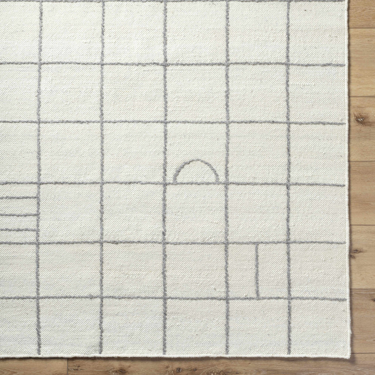 Tieve Grid Wool Rug