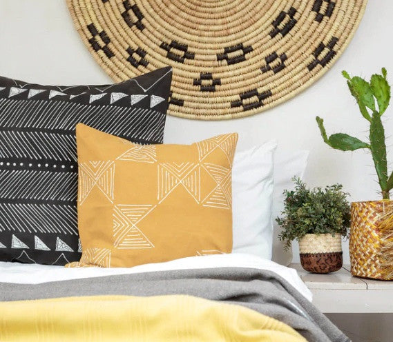 Matika Pillow Cover - Mustard