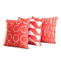 Circles Pillow Cover - Coral
