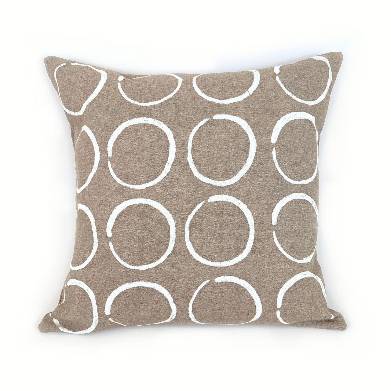 Circles Pillow Cover - Beige