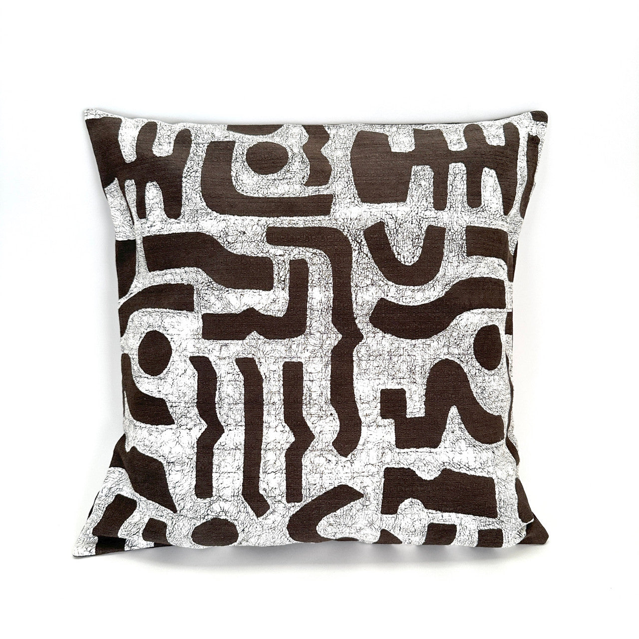 Brown + White Pillow Cover